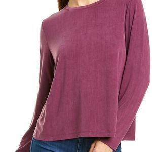 Eileen Fisher Sandwashed Crew Neck